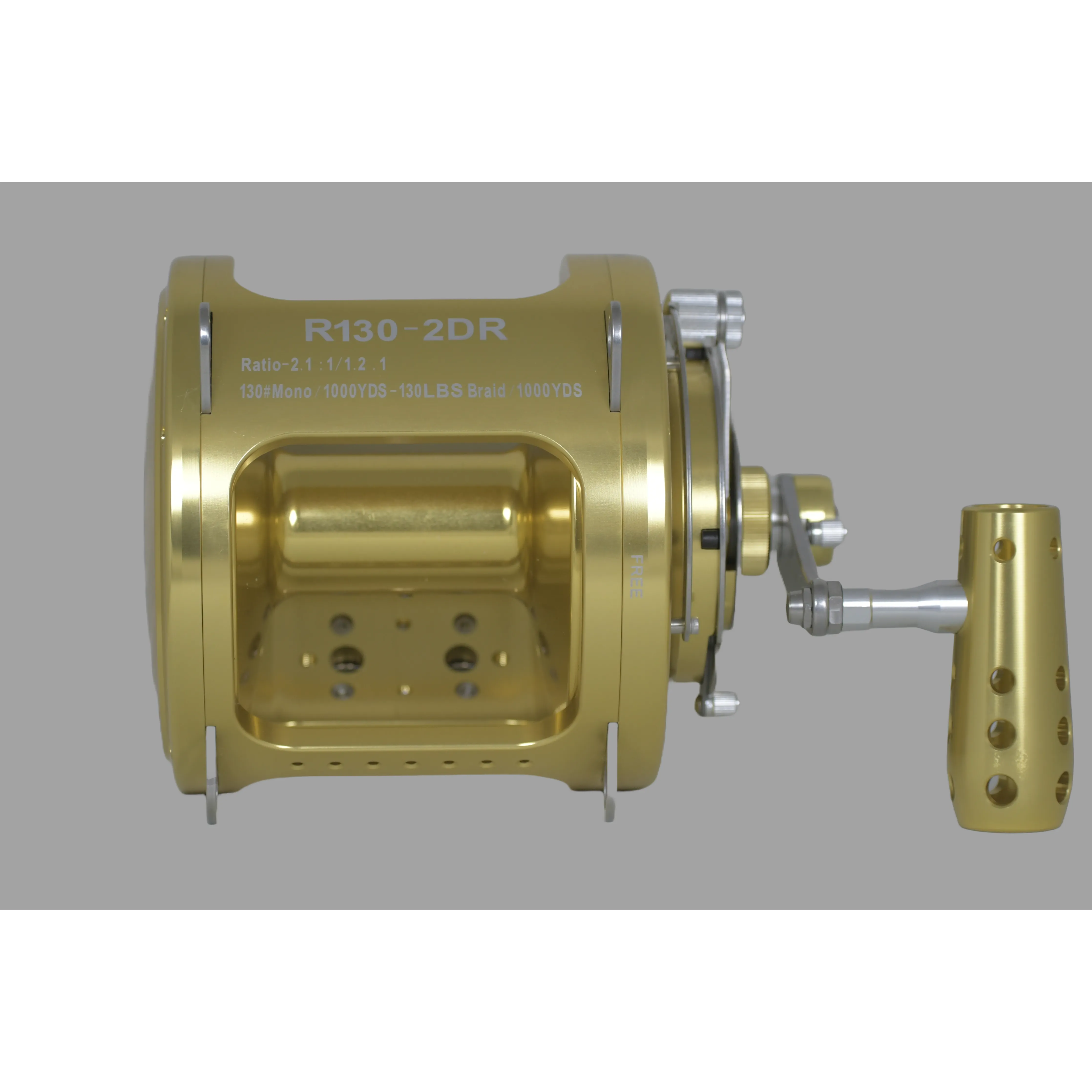130W 2-Speed Reel on a Bent Butt Tournament Rod