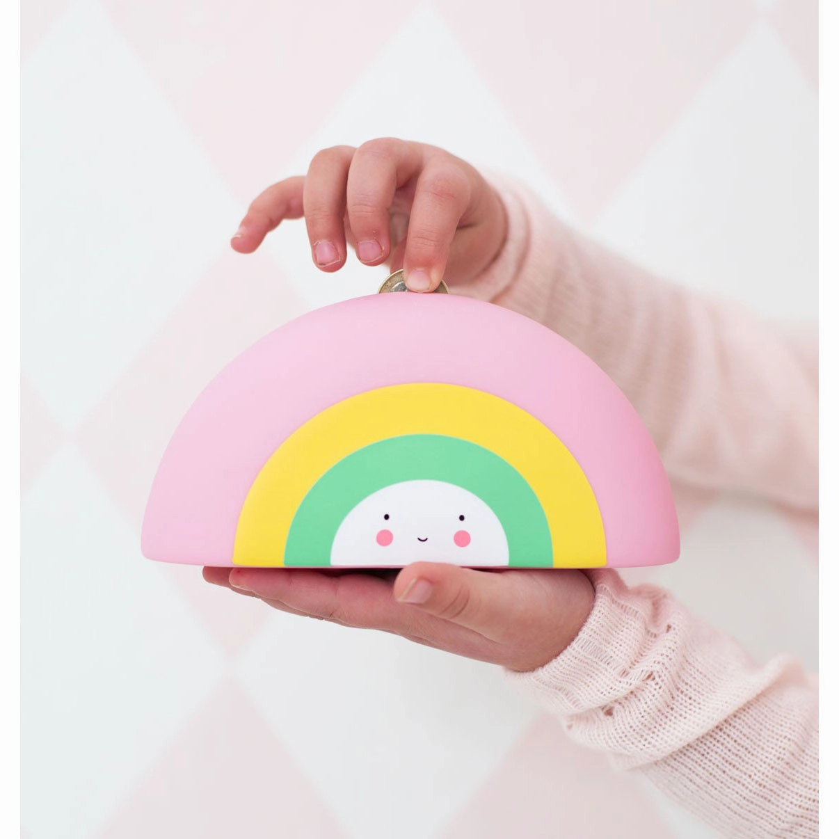 A Little Lovely Company Money Box Rainbow