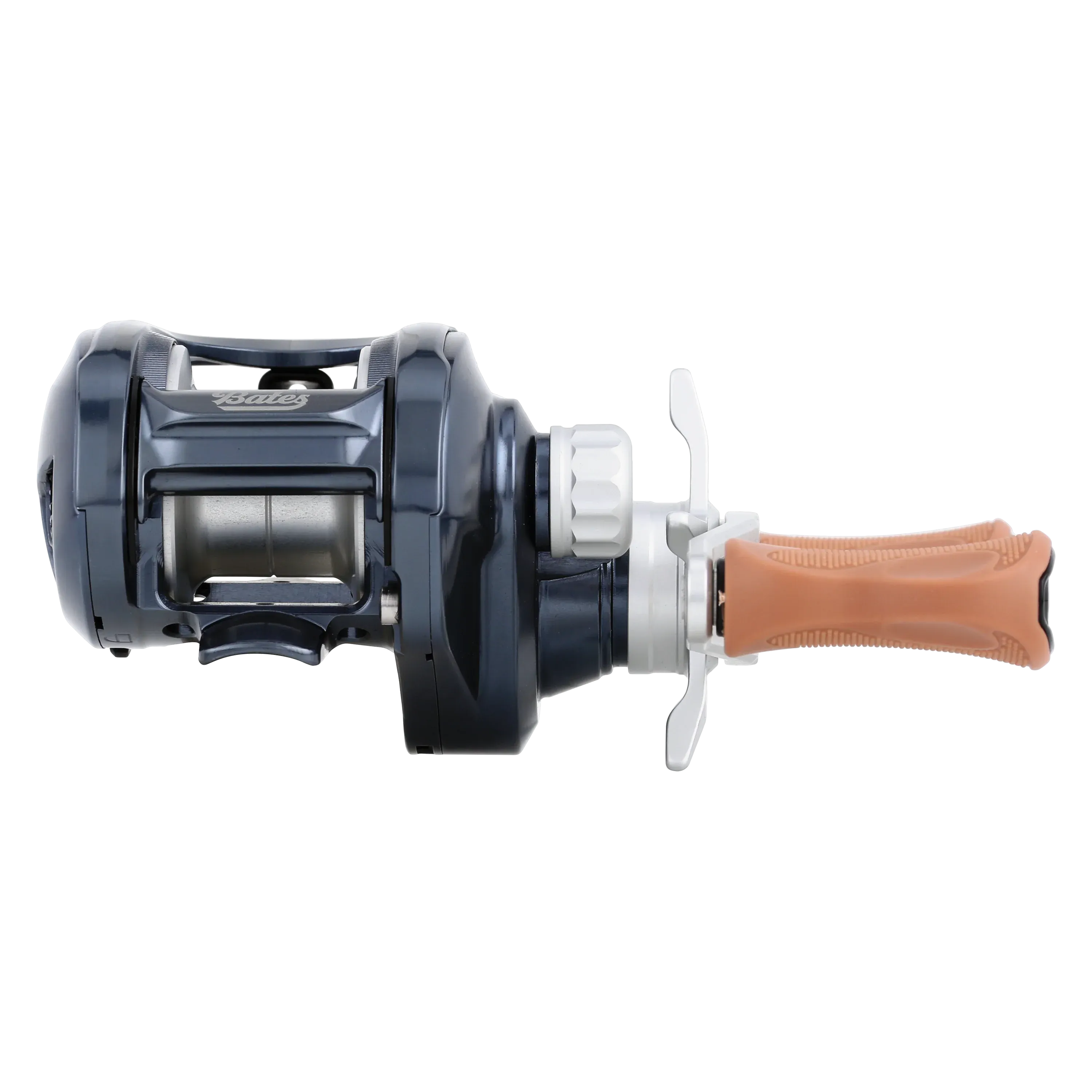 Bates Fishing Salty Hundo 100 Baitcasting Reel - Nautical Blue - Left Hand