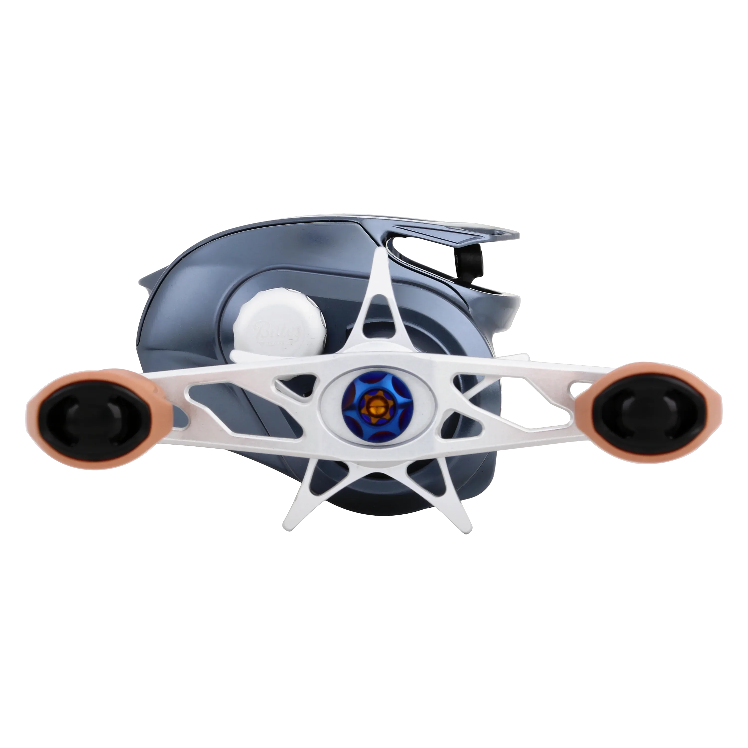 Bates Fishing Salty Hundo 100 Baitcasting Reel - Nautical Blue - Left Hand