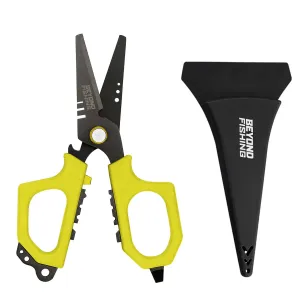 Beyond Fishing 6.5" Pro Shears - Premium Braid Cutting Shears - Yellow