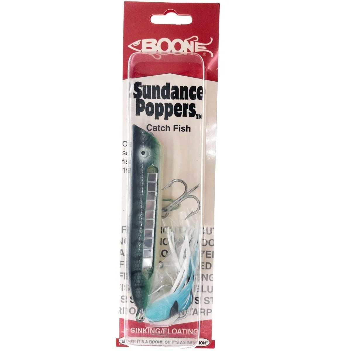 Boone Sundance Popper 5 1/4" 3/0 Hooks 1 oz.