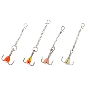 Custom Jigs Pro Finesse Drop Chain Sz 10 Assorted Qty 4