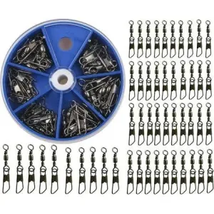 Danielson Snap Swivel Assortment Black w/Dial Box Qty 20