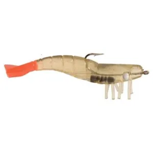 DOA Shrimp Lure 4" 1/2 Oz Near Clear/Firetail Qty 1