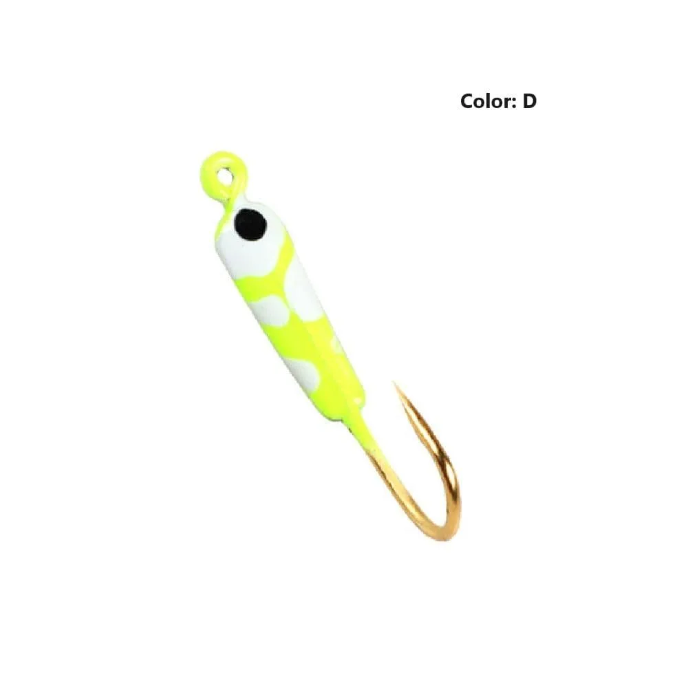 Dr.Fish 10pcs  Ice Fishing Glow Mini  Jigs 0.7g