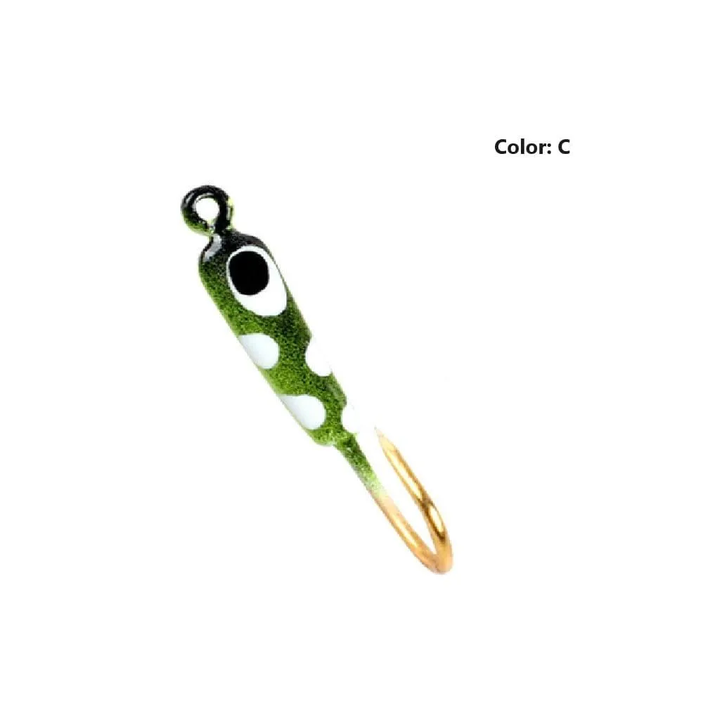 Dr.Fish 10pcs  Ice Fishing Glow Mini  Jigs 0.7g