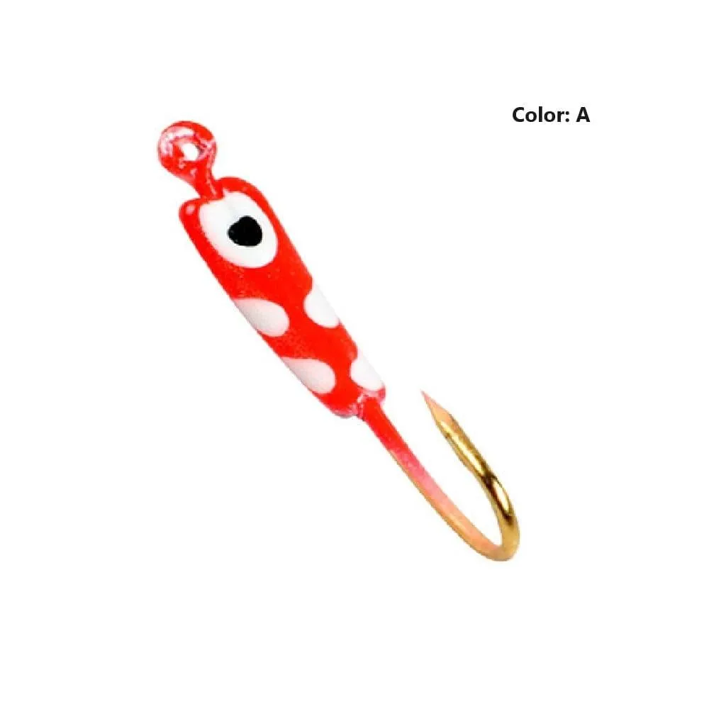 Dr.Fish 10pcs  Ice Fishing Glow Mini  Jigs 0.7g