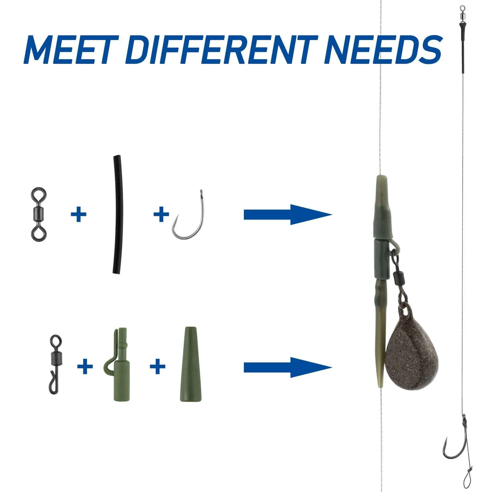 Dr.Fish 278pcs Carp Fishing Tackles Kit
