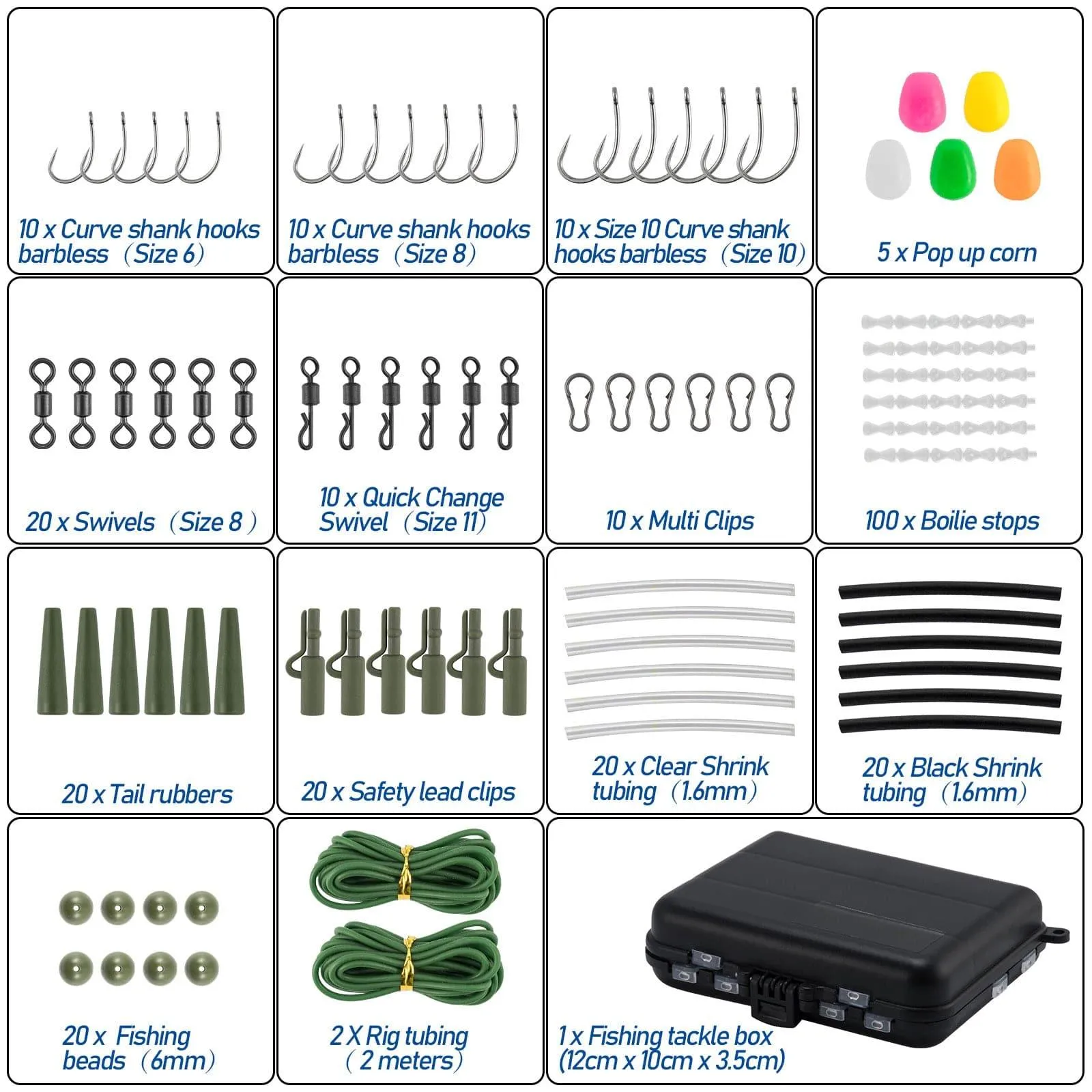 Dr.Fish 278pcs Carp Fishing Tackles Kit