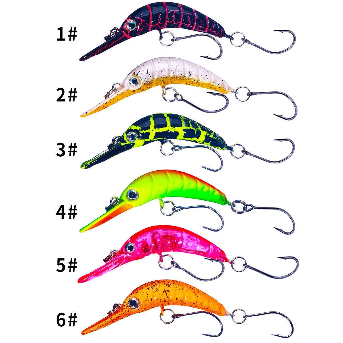 Dr.Fish 2pcs Floating Crankbait 7cm 3g
