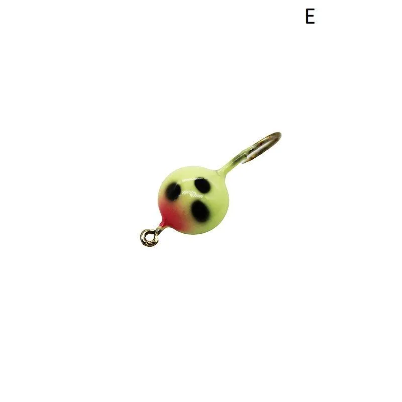 Dr.Fish 5pcs Luminous Ice Fishng Jigs 25mm 3g