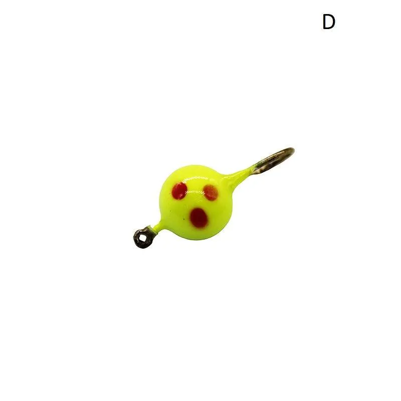 Dr.Fish 5pcs Luminous Ice Fishng Jigs 25mm 3g