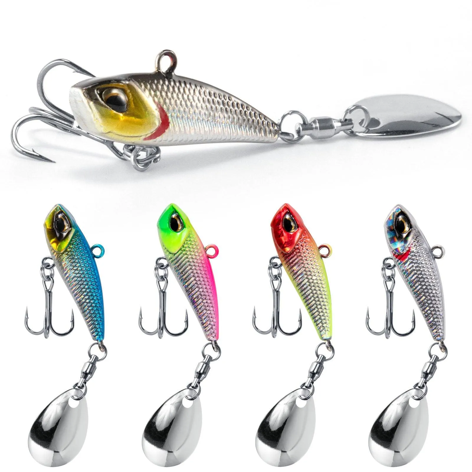 Dr.Fish 5pcs Metal Fishing Jigs  1/4oz 1/2oz
