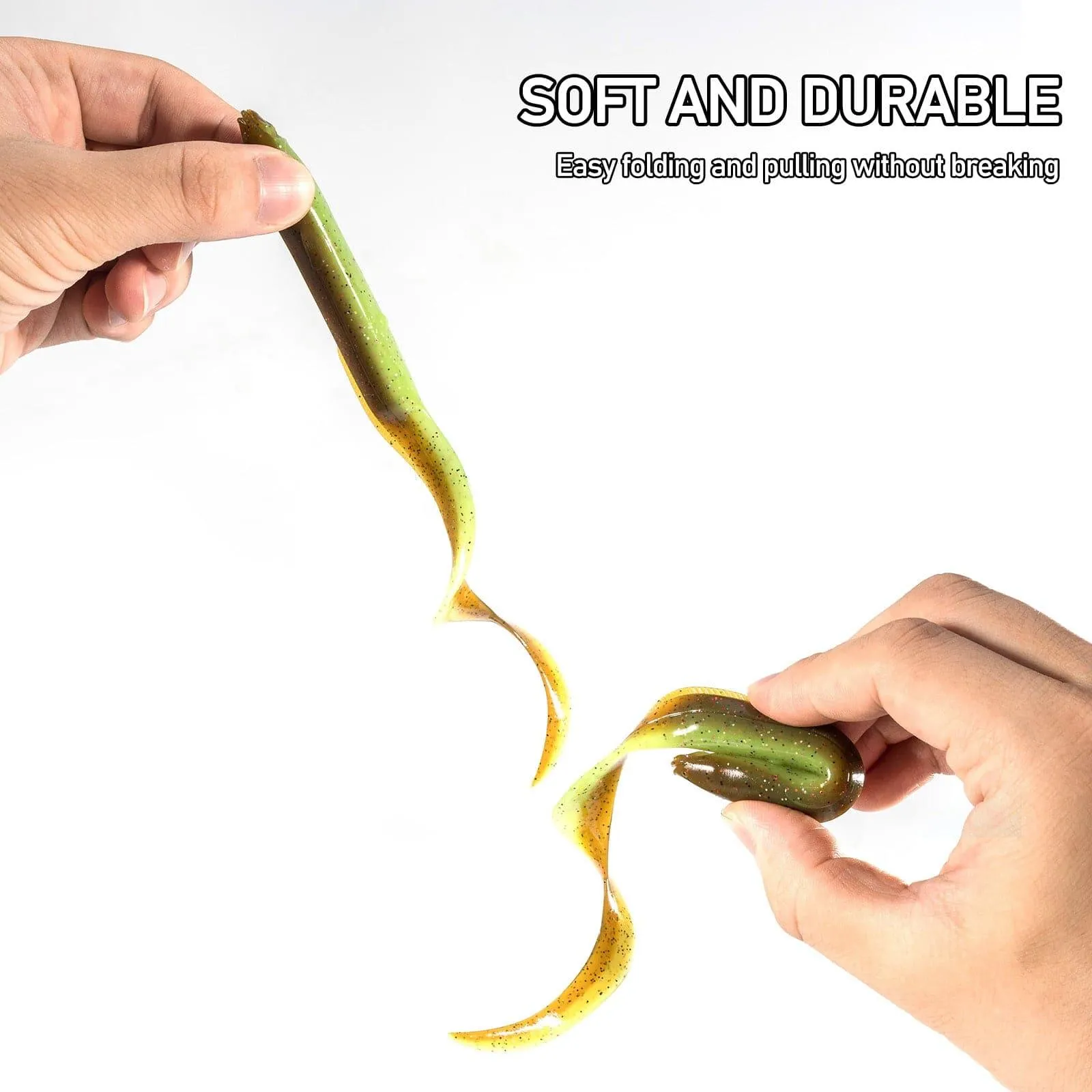 Dr.Fish 5pcs Soft Swimbaits Sand Eel 6'' 3/8oz