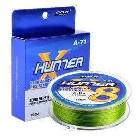 FAS ABA HunnerX 8 Strand PE Coated Braided Line 164yds 80lb. Moss Qty1