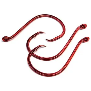 Gamakatsu 221315 Octopus In Line Circle Hook 5/0 Red 6 Pack
