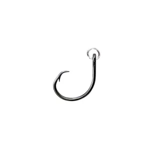 Hayabusa Ringed Circle Hook, #1/0 Black Nickel Qty 6