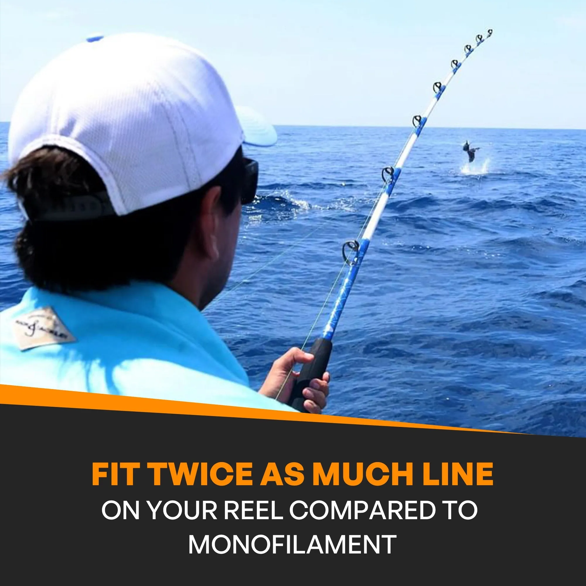 Hollow Core Fishing Braid 60-100lb.