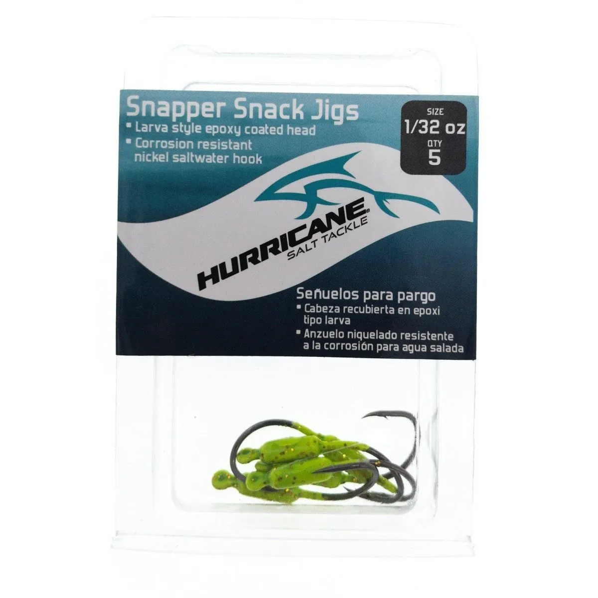 Hurricane Snapper Snack Jigs Qty 5