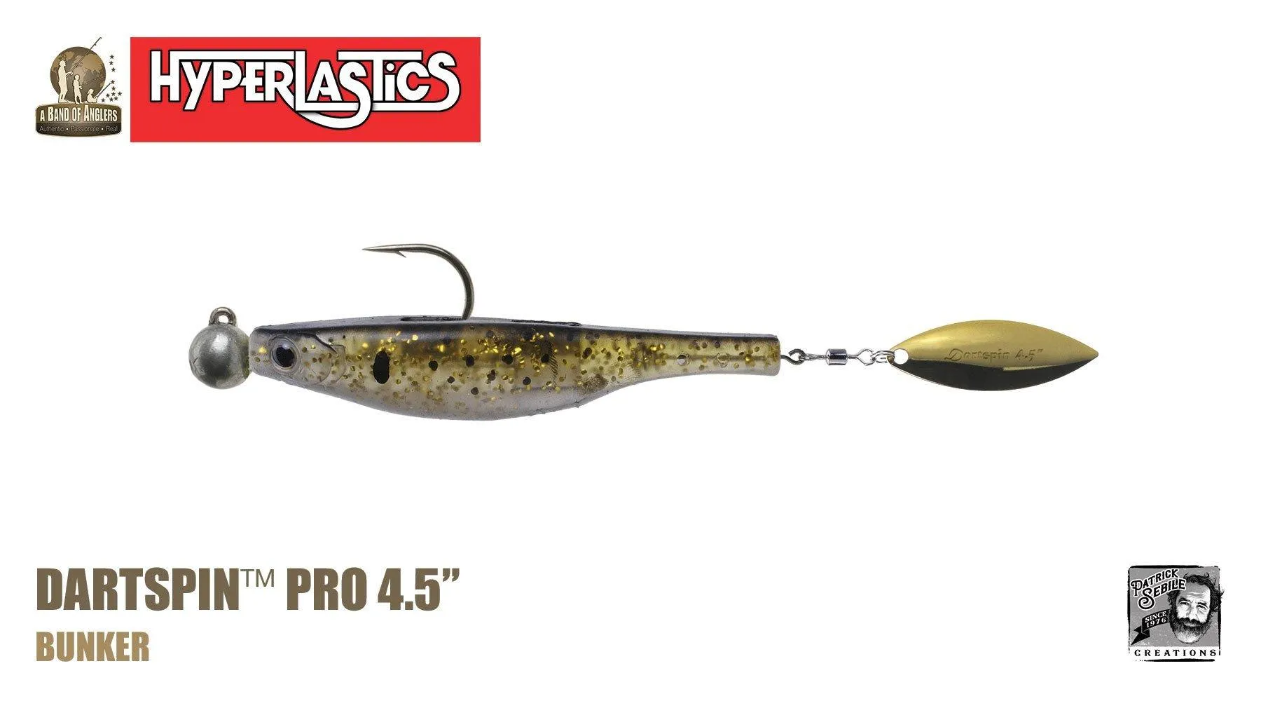 Hyperlastics Dartspin Pro Lures (Rigged Jighead Ver.)