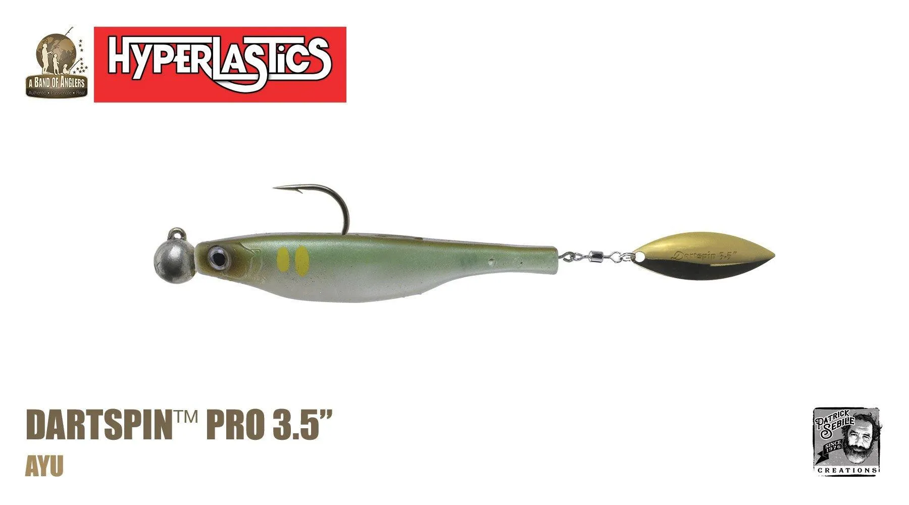 Hyperlastics Dartspin Pro Lures (Rigged Jighead Ver.)