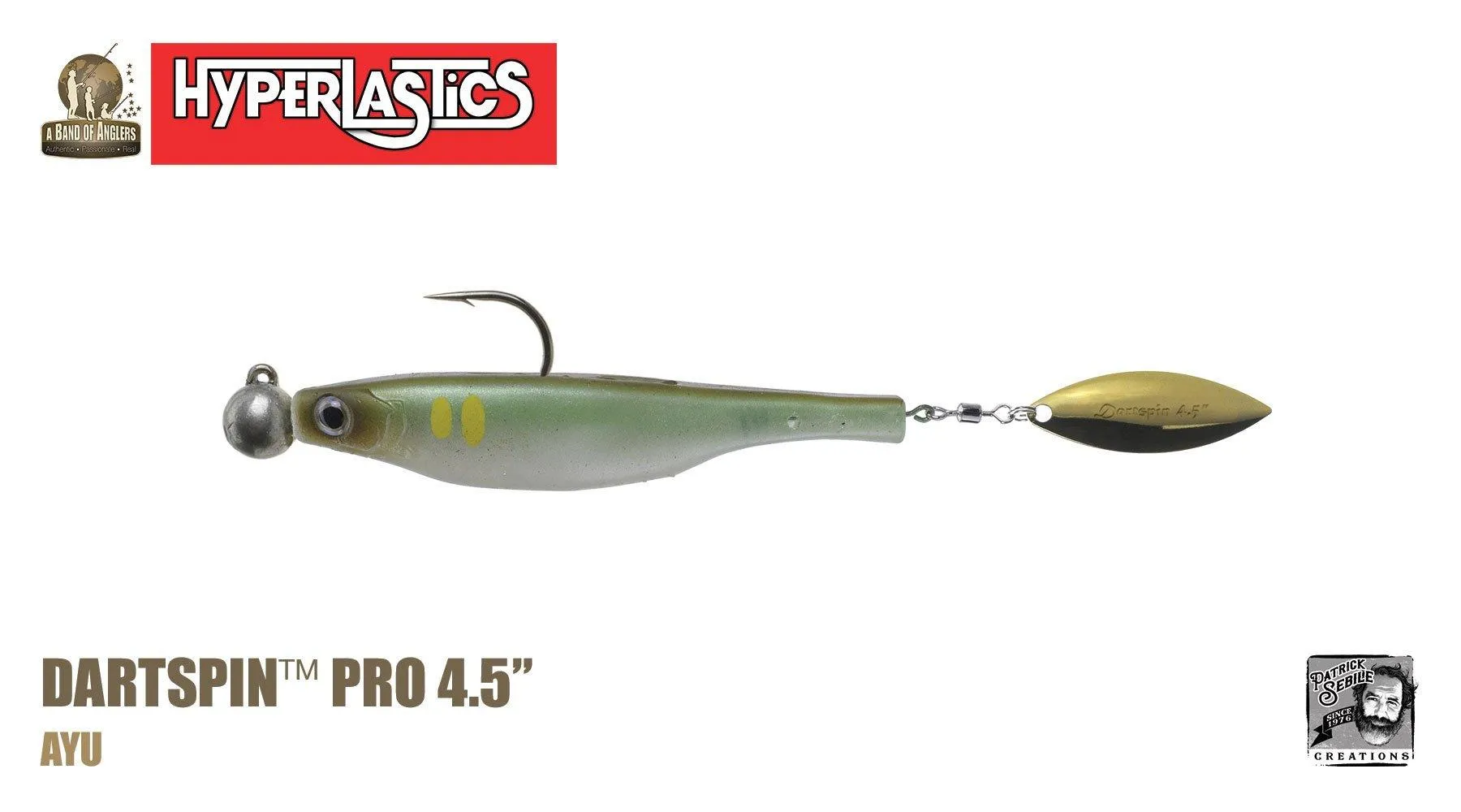 Hyperlastics Dartspin Pro Lures (Rigged Jighead Ver.)