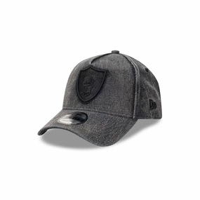 Las Vegas Raiders Snow Wash Denim 9FORTY A-Frame Cloth Strap