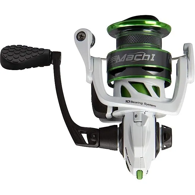 Lews Mach 1 Spinning Reel 300 6:2:1 White Green (Bulk-New)