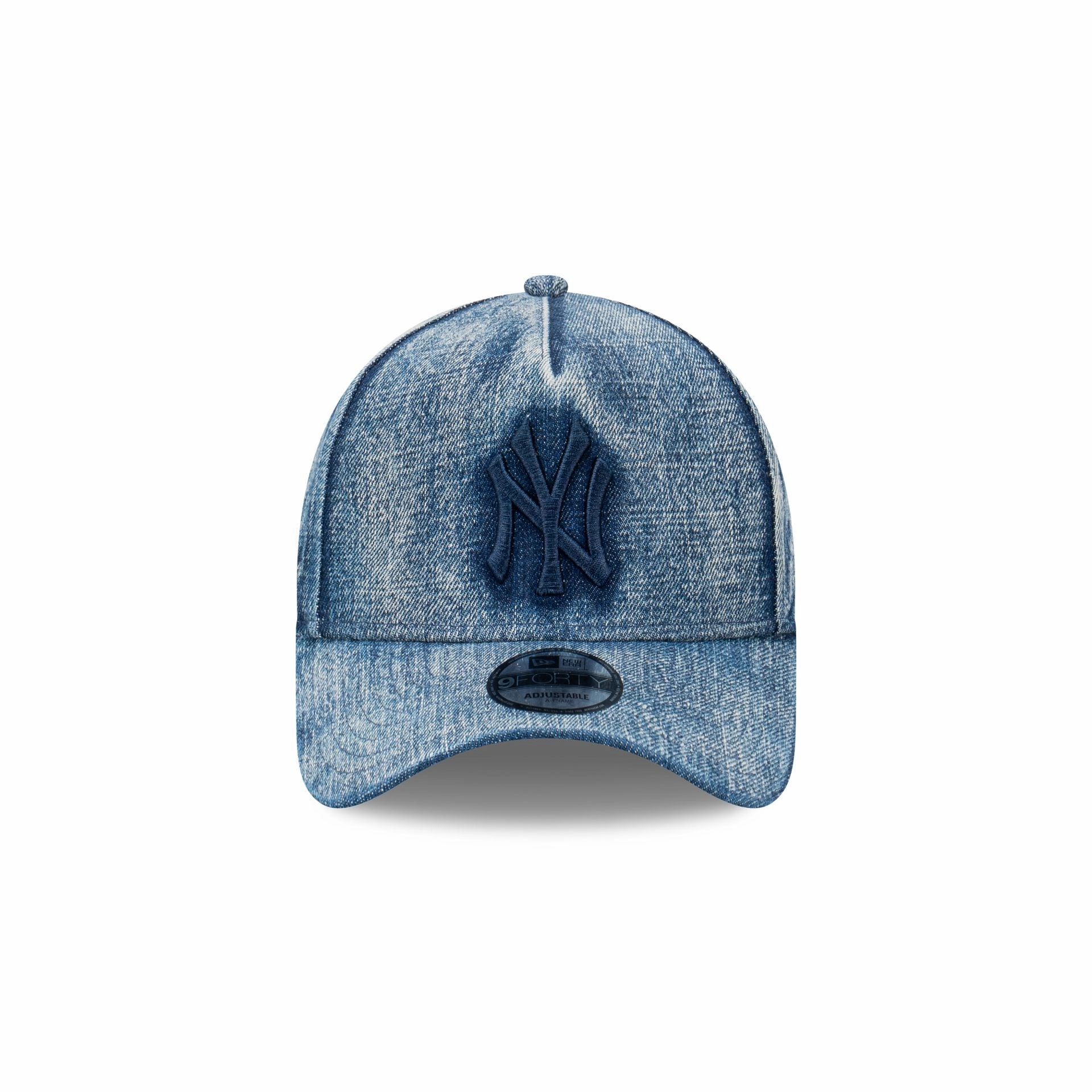 New York Yankees Snow Wash Denim 9FORTY A-Frame Cloth Strap