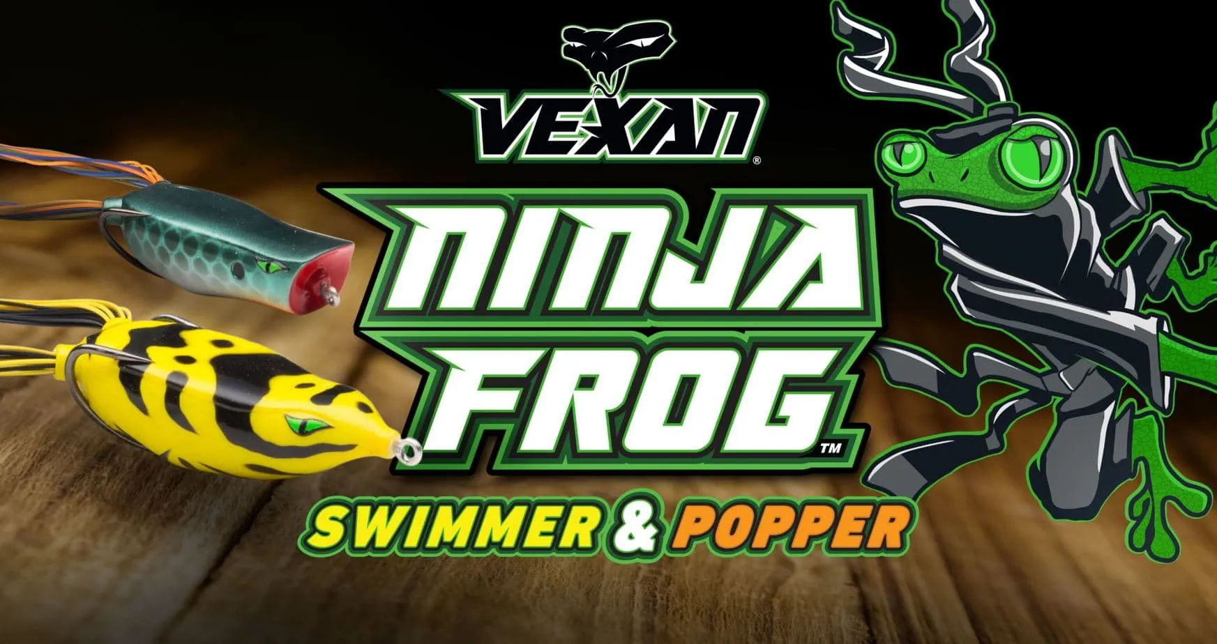 Ninja Frog Popper & Swimmer Baits