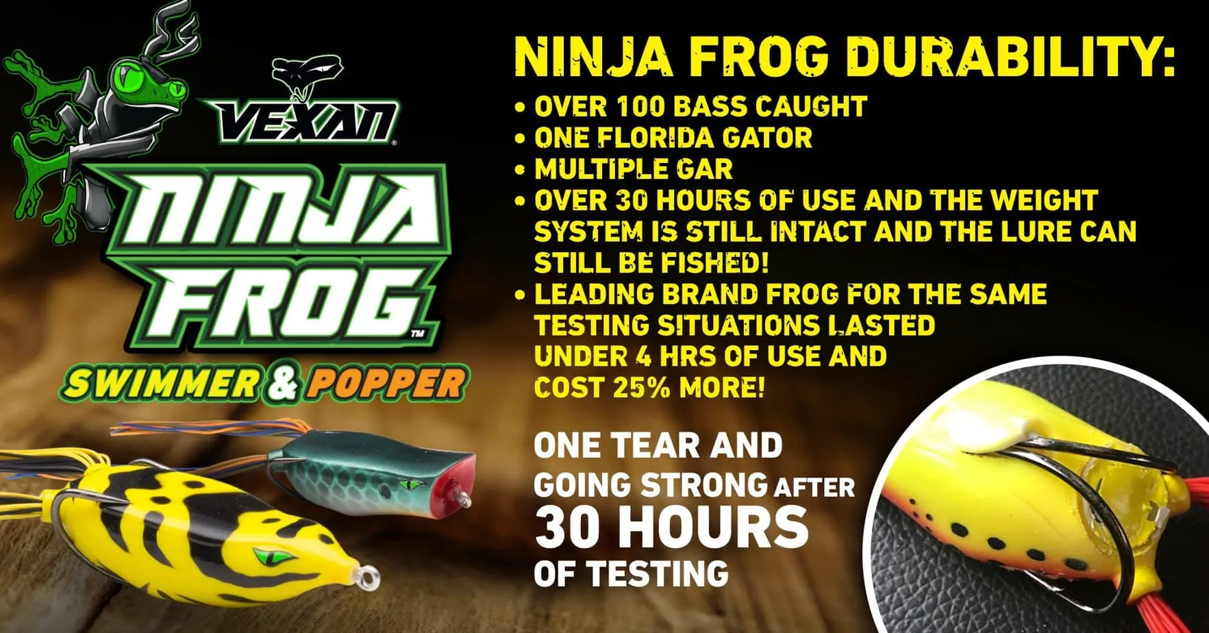 Ninja Frog Popper & Swimmer Baits