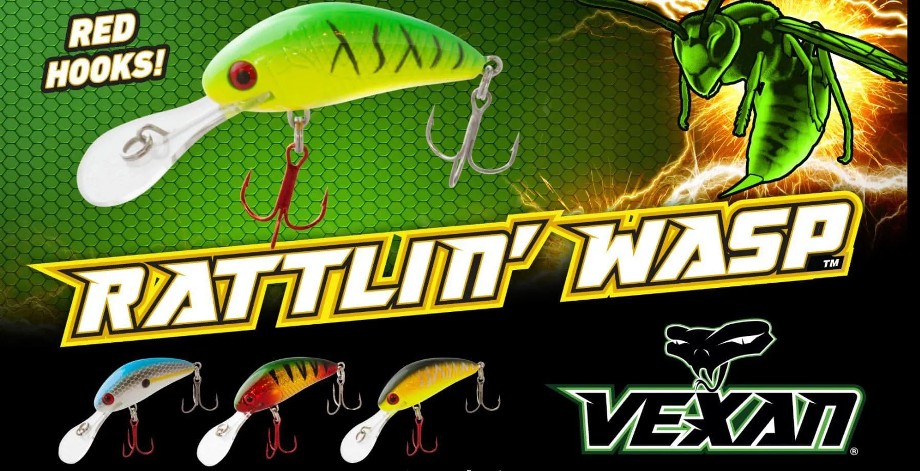 Rattlin' Wasp Trolling & Crankbait lures - Unpainted