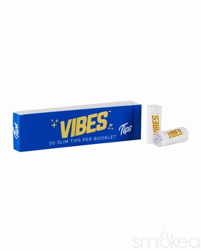Vibes White Rolling Paper Tips