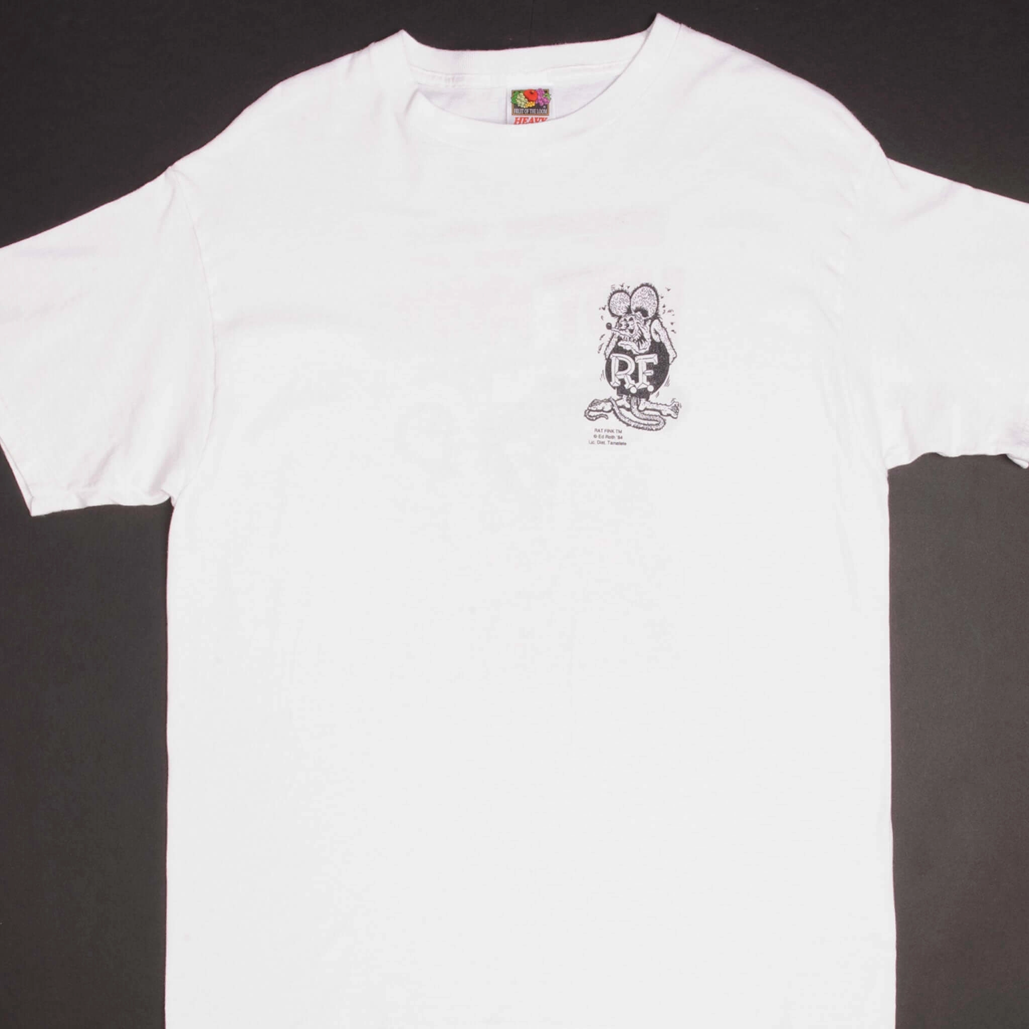 VINTAGE RAT FINK TEE SHIRT HOT RODS 1984 SIZE LARGE
