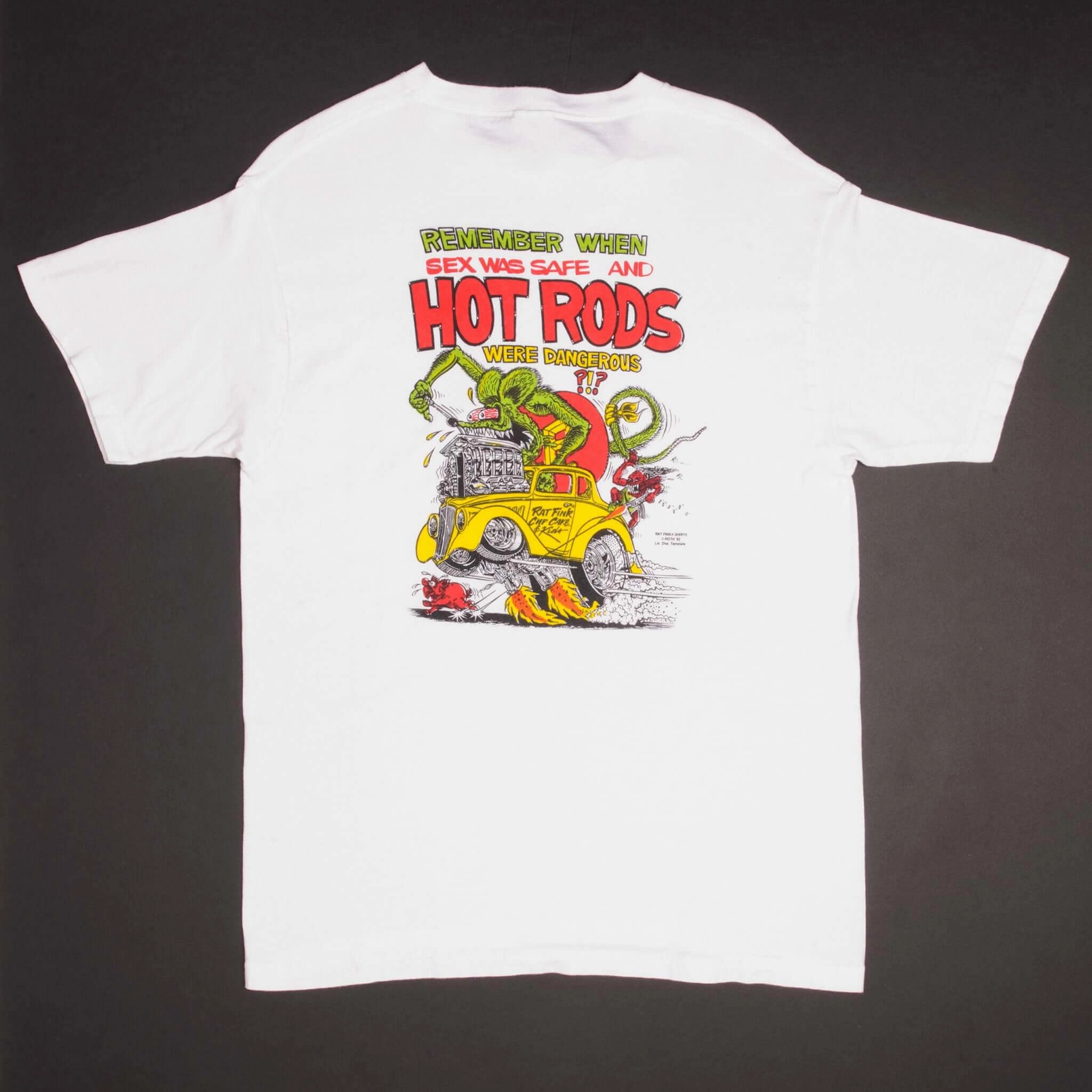 VINTAGE RAT FINK TEE SHIRT HOT RODS 1984 SIZE LARGE