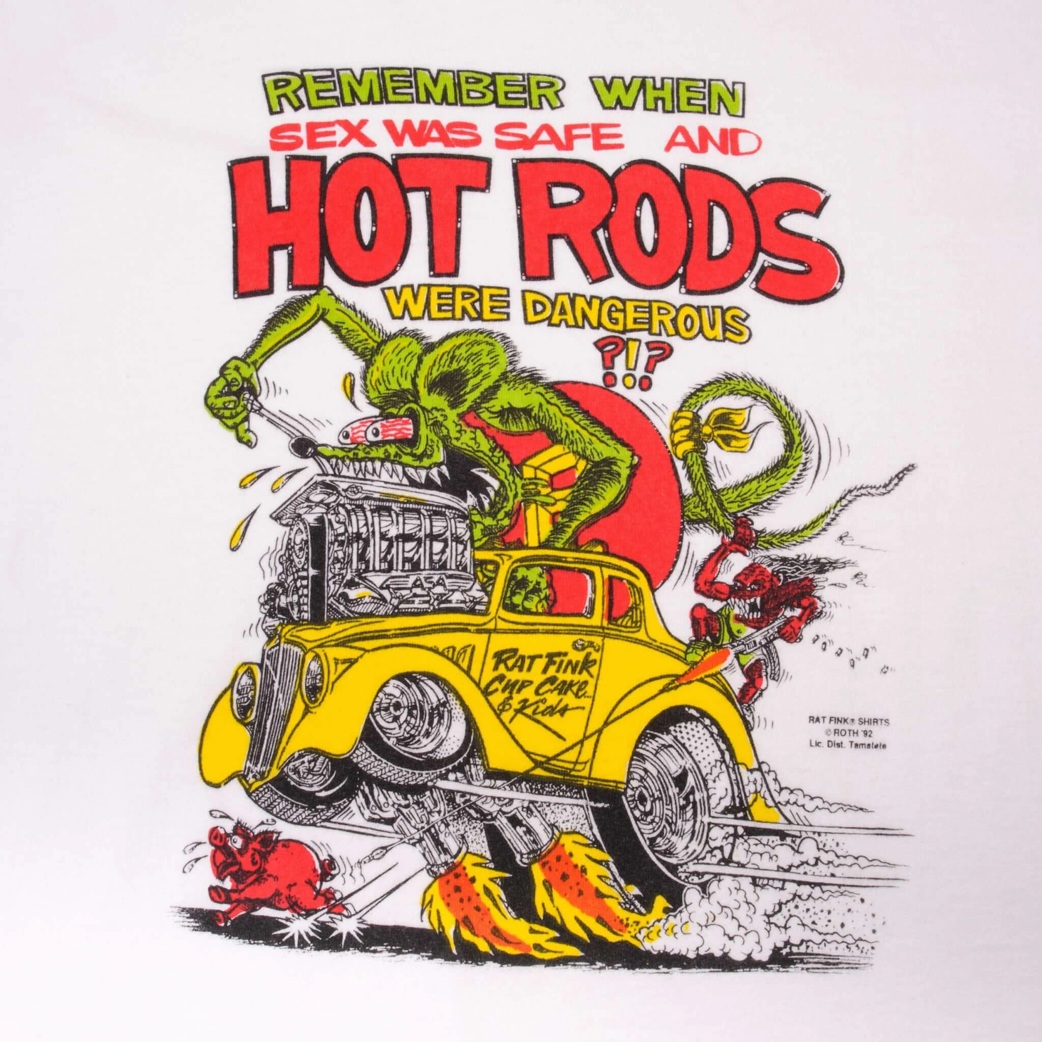 VINTAGE RAT FINK TEE SHIRT HOT RODS 1984 SIZE LARGE